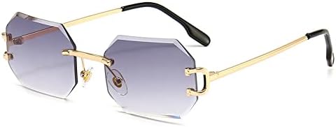 Винтажные квадратные солнцезащитные очки без оправы 2027 года для женщин и мужчин. Роскошные солнцезащитные очки для женщин с защитой от УФ-излучения UV400 MTZJH, Gray
Винтажные квадратные солнцезащитные очки без оправы 2027 года для женщин и мужчин. Роскошные солнцезащитные очки для женщин с защитой от УФ-излучения UV400 MTZJH, Gray