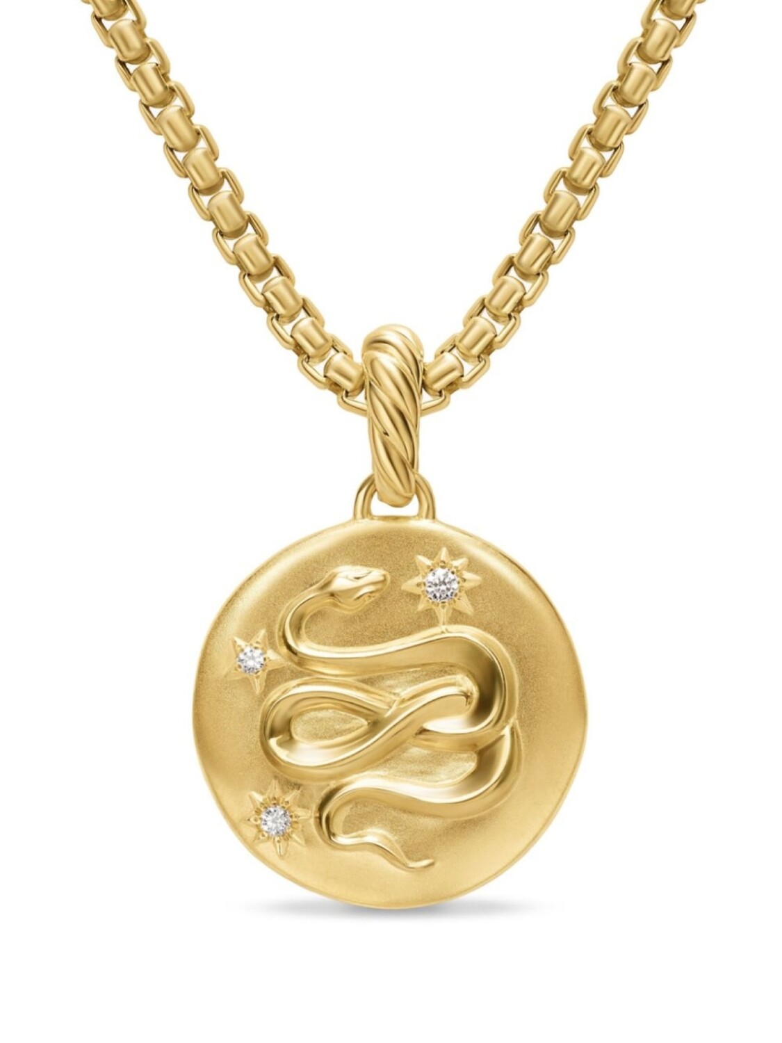 Подвеска из желтого золота 18 карат с бриллиантами в форме змеи David Yurman, золотой
Подвеска из желтого золота 18 карат с бриллиантами в форме змеи David Yurman, золотой