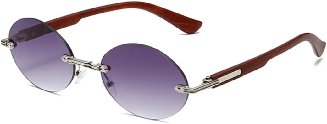 Популярные овальные солнцезащитные очки для женщин и мужчин в стиле ретро, без оправы, с прозрачными линзами с градиентом цвета океана, защитой от УФ-излучения UV400, в стиле панк UATXTAU, Silver Gray Gradient
Популярные овальные солнцезащитные очки для женщин и мужчин в стиле ретро, без оправы, с прозрачными линзами с градиентом цвета океана, защитой от УФ-излучения UV400, в стиле панк UATXTAU, Silver Gray Gradient