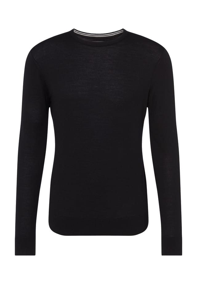 Шерстяной свитер с пестрыми ребристыми манжетами Galeria Essentials, черный
Шерстяной свитер с пестрыми ребристыми манжетами Galeria Essentials, черный