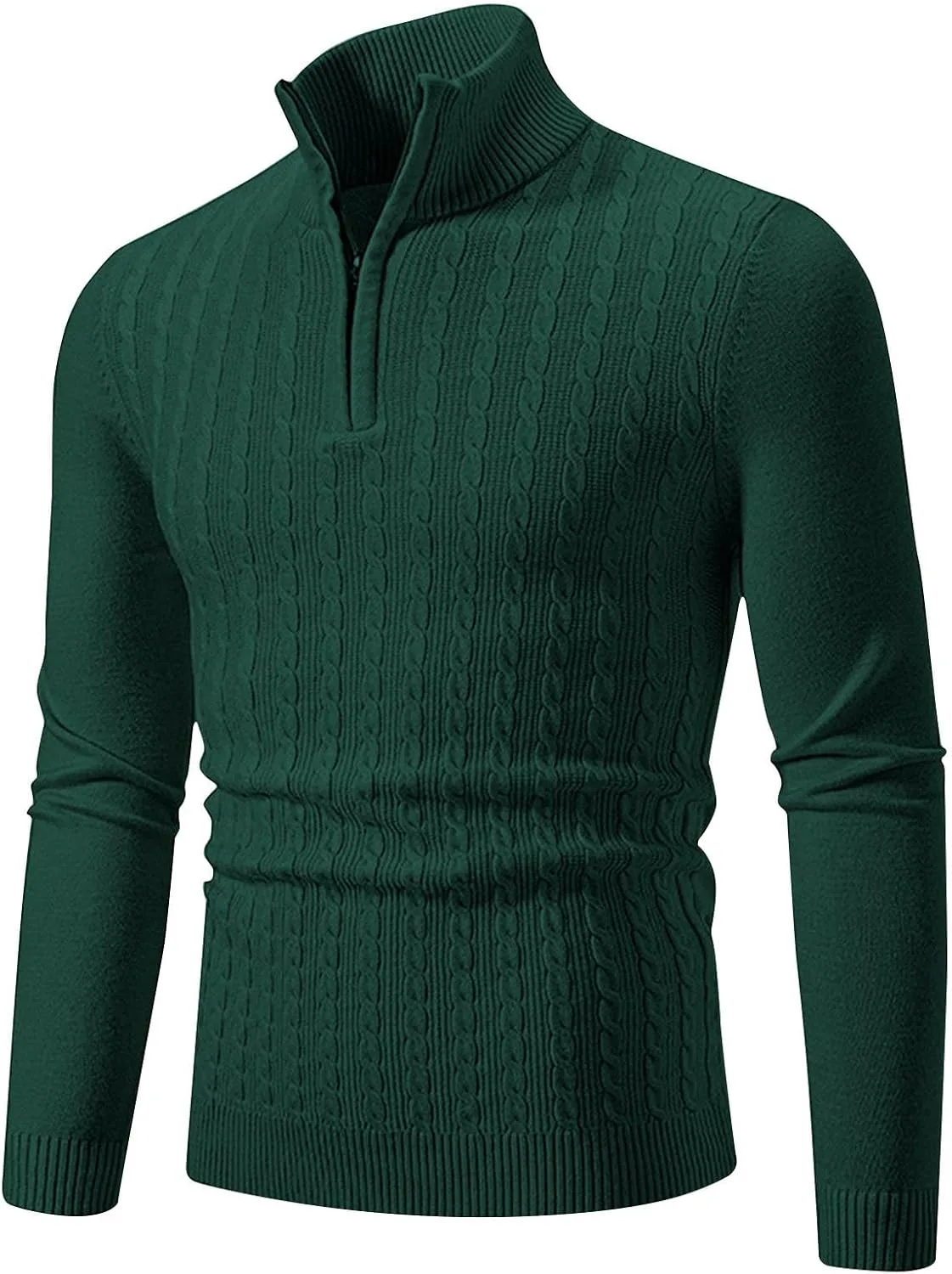 Dgoopd мужской пуловер с воротником стойкой, кабельная вязка, Slim Fit
Dgoopd мужской пуловер с воротником стойкой, кабельная вязка, Slim Fit