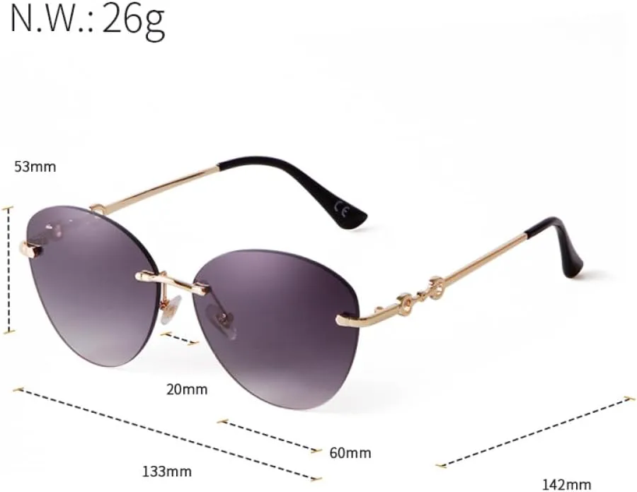 Солнцезащитные очки MUTYNE в винтажном стиле без оправы, модель «кошачий глаз», с алмазной огранкой, для женщин и мужчин, в стиле ретро, с линзами цвета океана, C3
Солнцезащитные очки MUTYNE в винтажном стиле без оправы, модель «кошачий глаз», с алмазной огранкой, для женщин и мужчин, в стиле ретро, с линзами цвета океана, C3