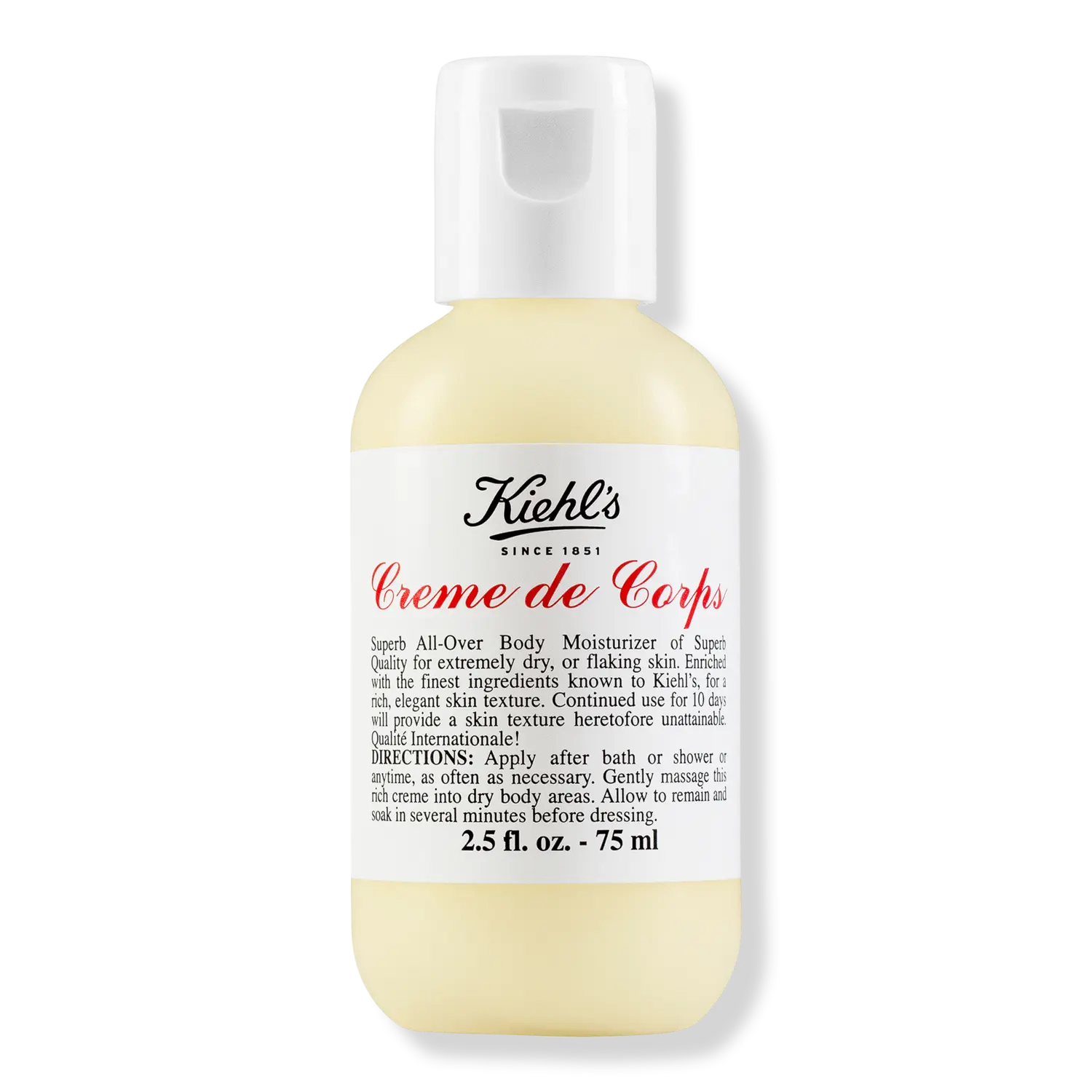 Creme de Corps Увлажняющий крем для тела Kiehl's Since 1851, 2.5 oz
Creme de Corps Увлажняющий крем для тела Kiehl's Since 1851, 2.5 oz