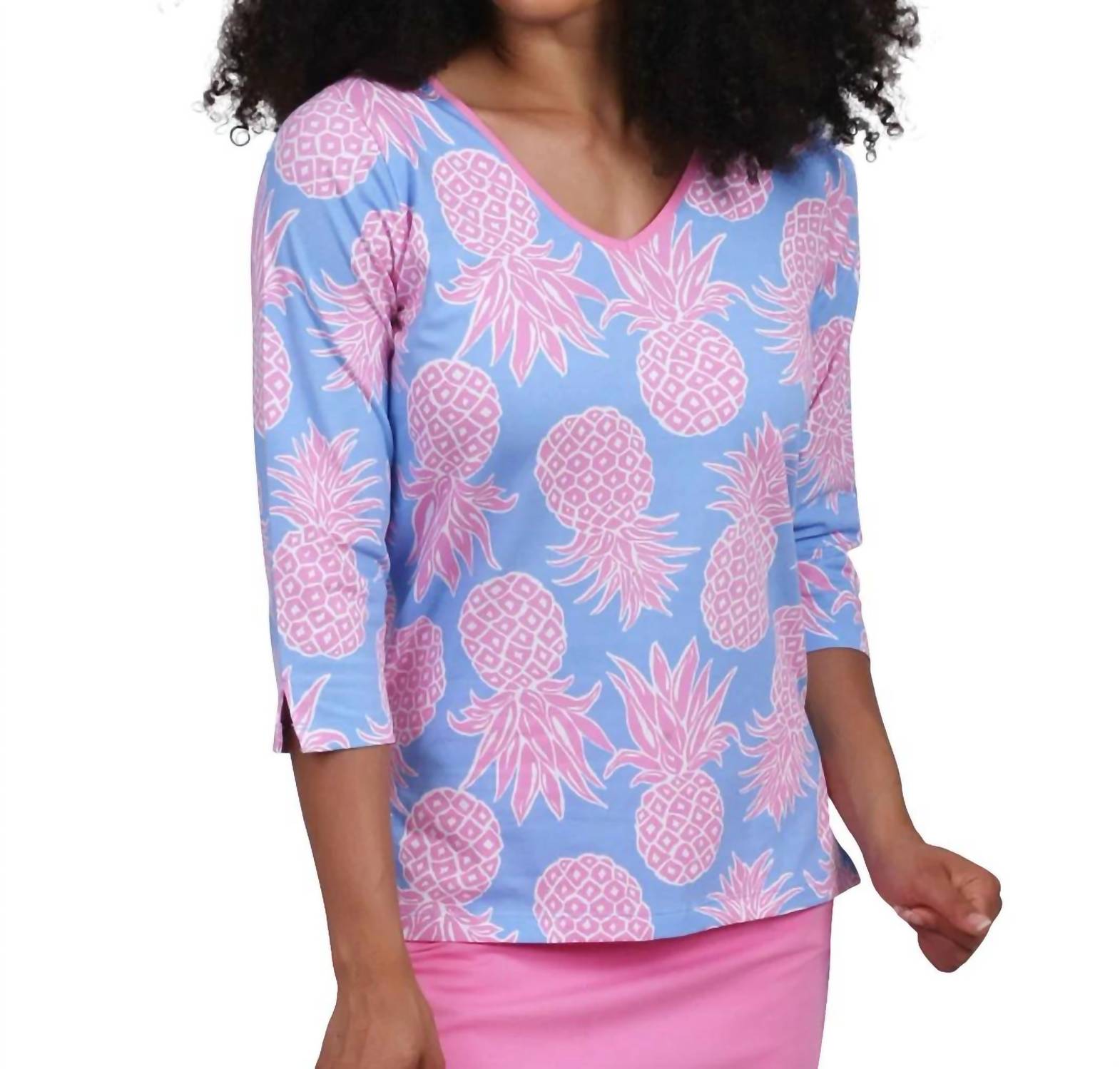 Топ Maui Nicole с ананасовым принтом в розовом цвете Ana Clare
Топ Maui Nicole с ананасовым принтом в розовом цвете Ana Clare