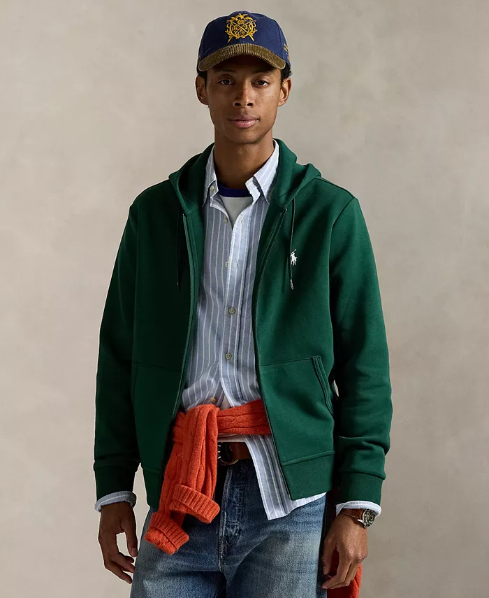 Мужская худи с полной молнией из двойного трикотажа Polo Ralph Lauren, зеленый
Мужская худи с полной молнией из двойного трикотажа Polo Ralph Lauren, зеленый