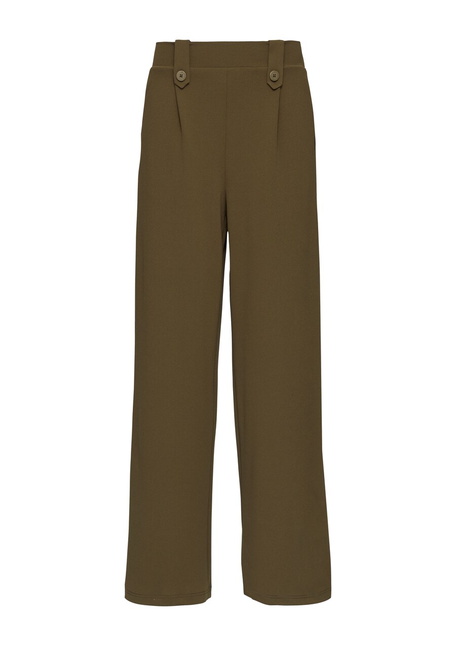 Широкие брюки со складками спереди QS, оливковый
Широкие брюки со складками спереди QS, оливковый
