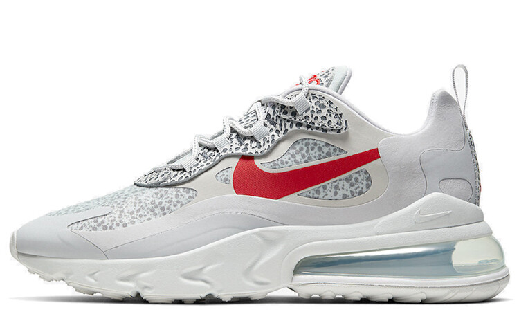 Nike Air Max 270 React Safari Серый Красный 
Nike Air Max 270 React Safari Серый Красный