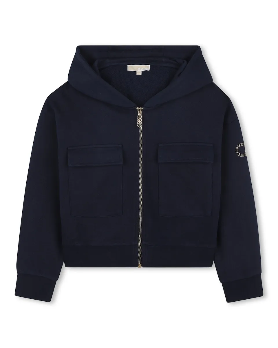 Хлопковая толстовка для девочки Michael Kors, черный
Хлопковая толстовка для девочки Michael Kors, черный