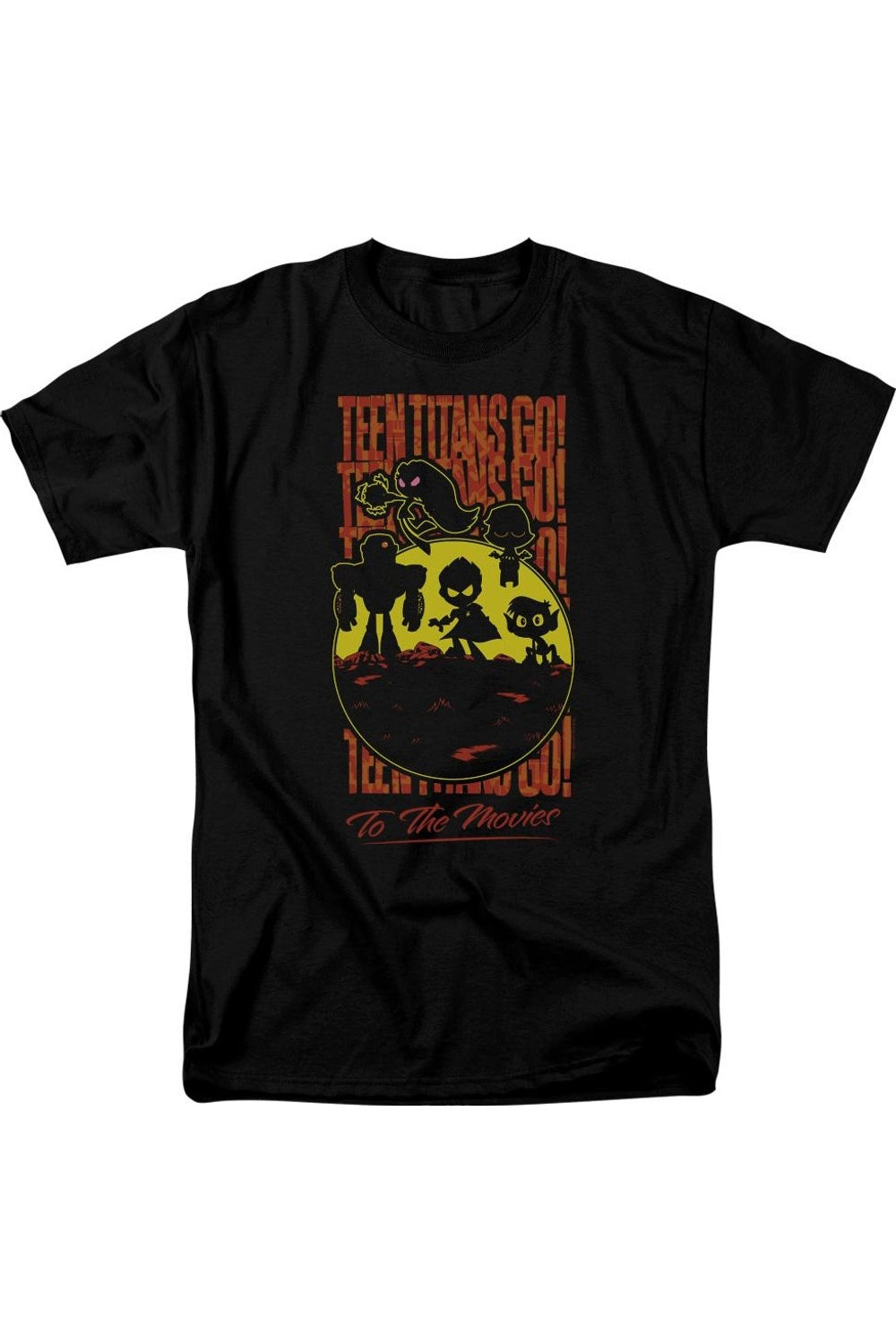 Футболка с коротким рукавом для взрослых «Юные титаны идут в кино» с силуэтом титанов Teen Titans Go To The Movies, черный
Футболка с коротким рукавом для взрослых «Юные титаны идут в кино» с силуэтом титанов Teen Titans Go To The Movies, черный
