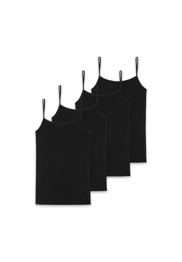 Спагетти топ упаковка из 4 шт - одинарный джерси серия 95/5 уни Schiesser, черный
Спагетти топ упаковка из 4 шт - одинарный джерси серия 95/5 уни Schiesser, черный