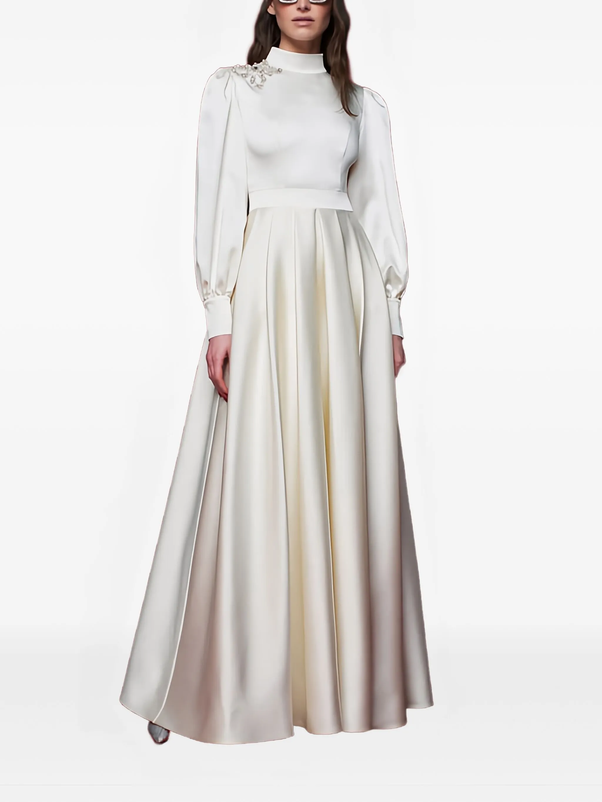 Декорированное платье макси Selena Copurs, нейтральный
Декорированное платье макси Selena Copurs, нейтральный