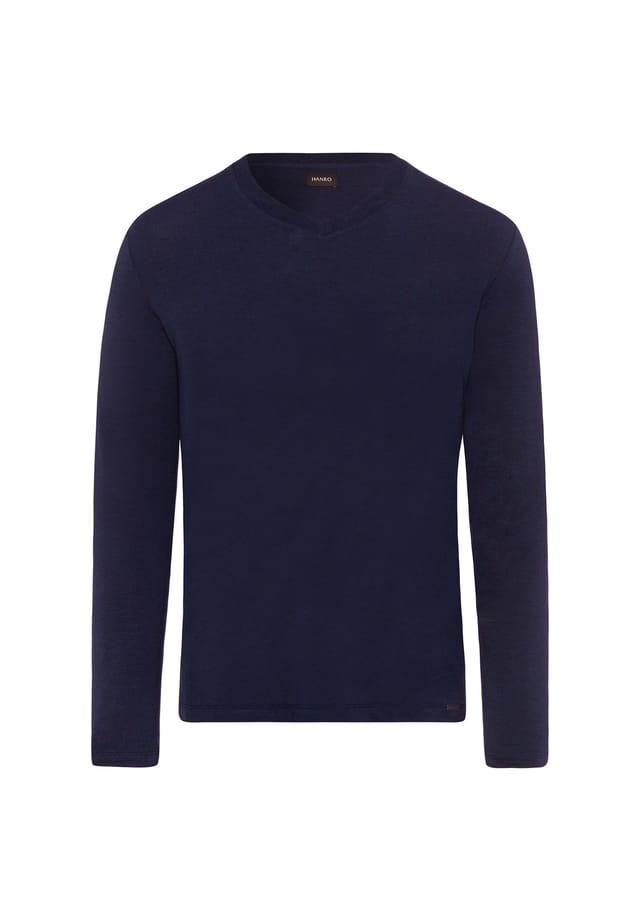 Повседневная рубашка с V-образным вырезом Hanro, синий
Повседневная рубашка с V-образным вырезом Hanro, синий