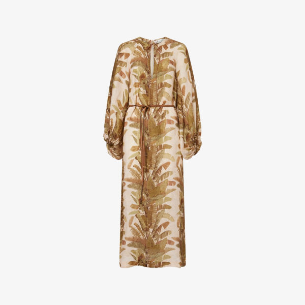 Платье миди Zimmermann Ascension из льна с рукавами-фонариками, зеленый
Платье миди Zimmermann Ascension из льна с рукавами-фонариками, зеленый