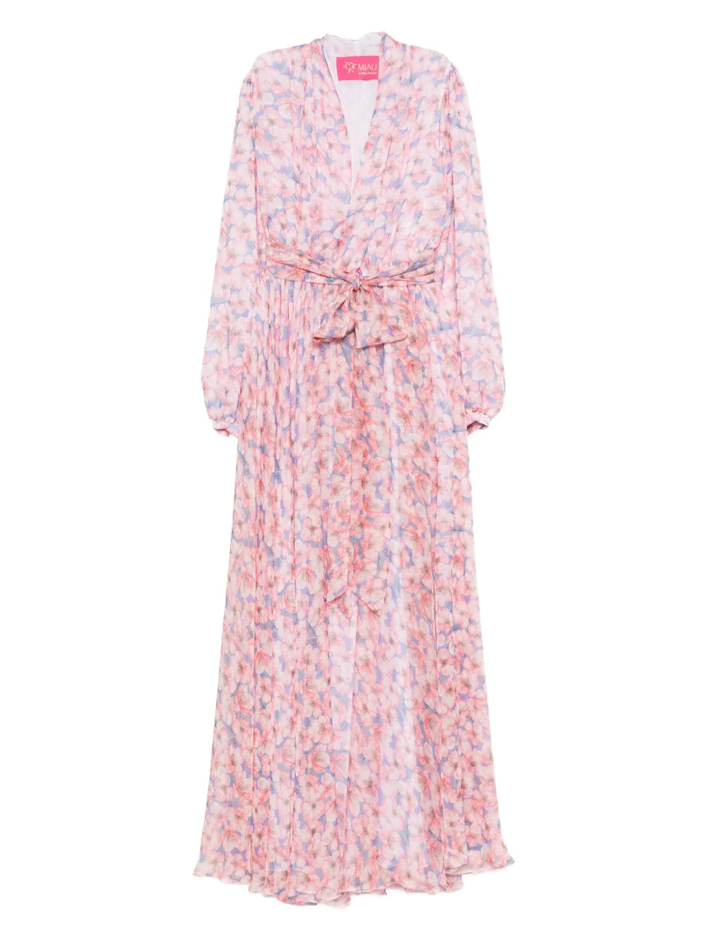 Платье макси с цветочным принтом и поясом MIAU by Clara Rotescu, синий
Платье макси с цветочным принтом и поясом MIAU by Clara Rotescu, синий