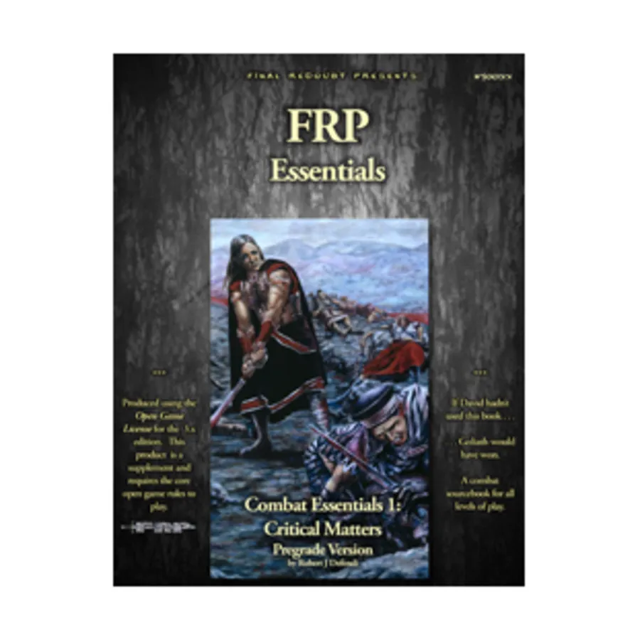 Combat Essentials #1 - Critical Matters, Fantasy Supplements (4e) (Final Redoubt), мягкая обложка
Combat Essentials #1 - Critical Matters, Fantasy Supplements (4e) (Final Redoubt), мягкая обложка