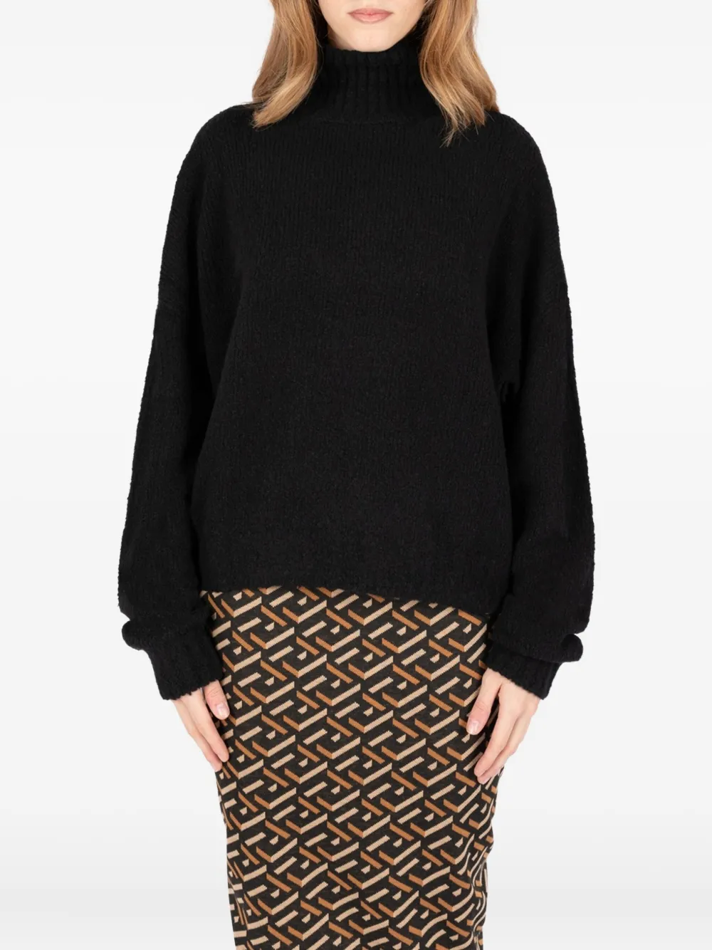 Вязаный джемпер с воротником-гольф Dakota Société Anonyme, черный
Вязаный джемпер с воротником-гольф Dakota Société Anonyme, черный