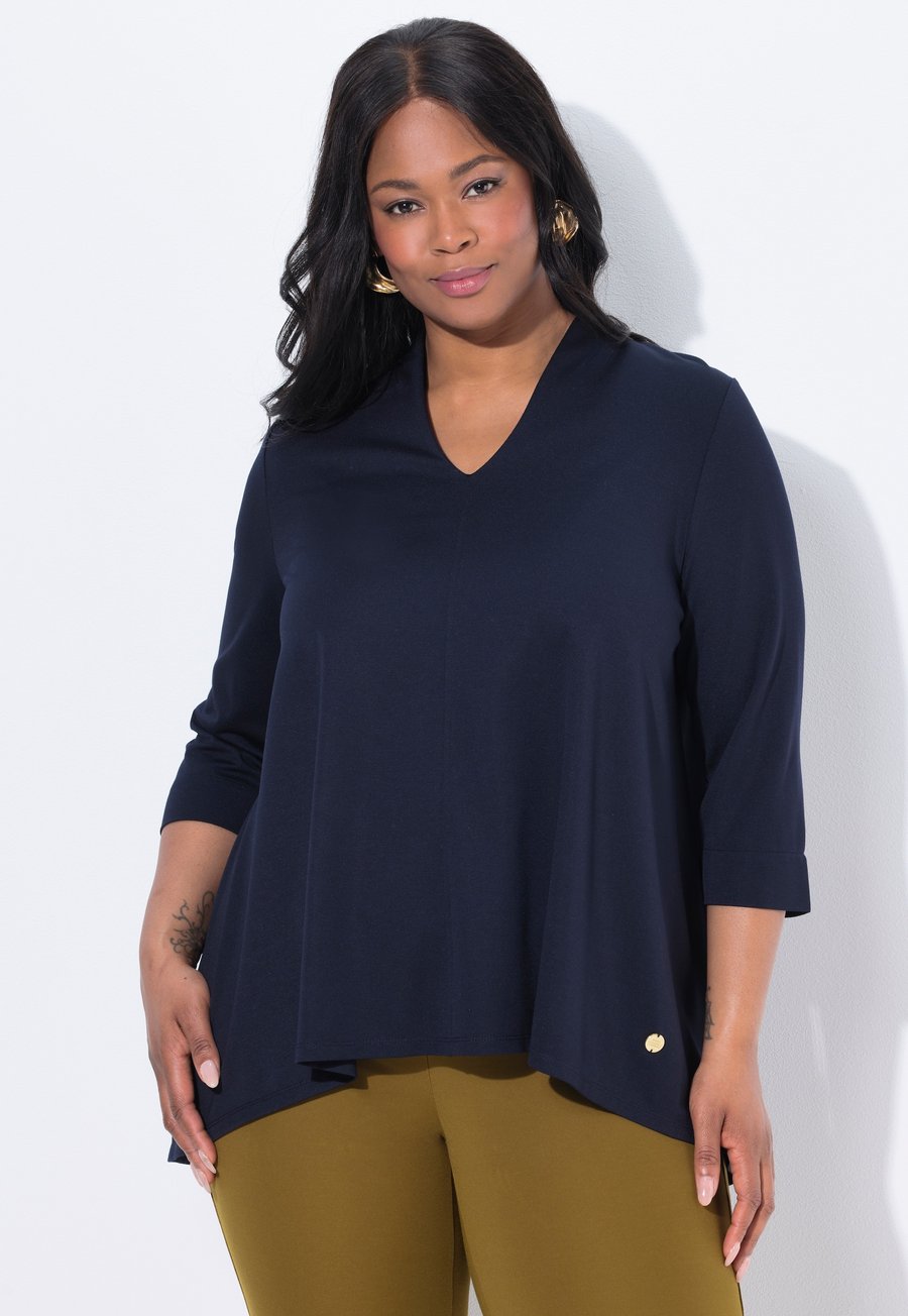 Топ Ulla Popken PLEATED A-LINE, Dark Marine/Dark Blue
Топ Ulla Popken PLEATED A-LINE, Dark Marine/Dark Blue