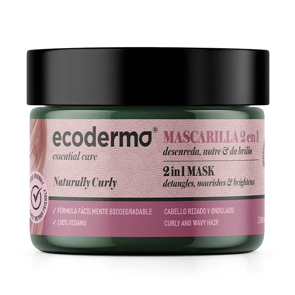 Распутывает, питает и придает блеск Naturally Curly 2In1 Mask Ecoderma, 250 ml
Распутывает, питает и придает блеск Naturally Curly 2In1 Mask Ecoderma, 250 ml