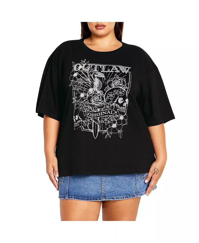 Футболка больших размеров с изображением ангелов CITY CHIC, белый
Футболка больших размеров с изображением ангелов CITY CHIC, белый