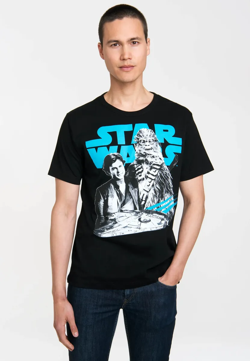 Футболка Logoshirt "Истории Звездных войн, Хан Соло и Чубакка" с эффектным принтом, черный
Футболка Logoshirt "Истории Звездных войн, Хан Соло и Чубакка" с эффектным принтом, черный