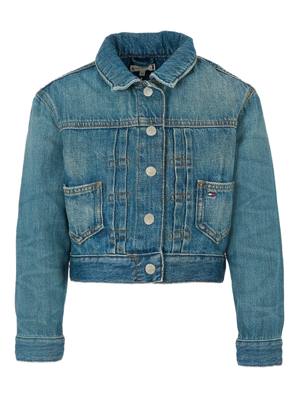 Джинсовая куртка на пуговицах Tommy Hilfiger Junior, синий
Джинсовая куртка на пуговицах Tommy Hilfiger Junior, синий