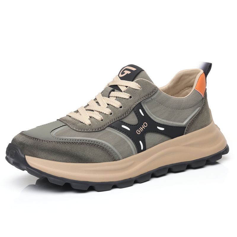 GIHO Дышащие низкие повседневные кроссовки мужские зеленые, цвет Green 
GIHO Дышащие низкие повседневные кроссовки мужские зеленые, цвет Green