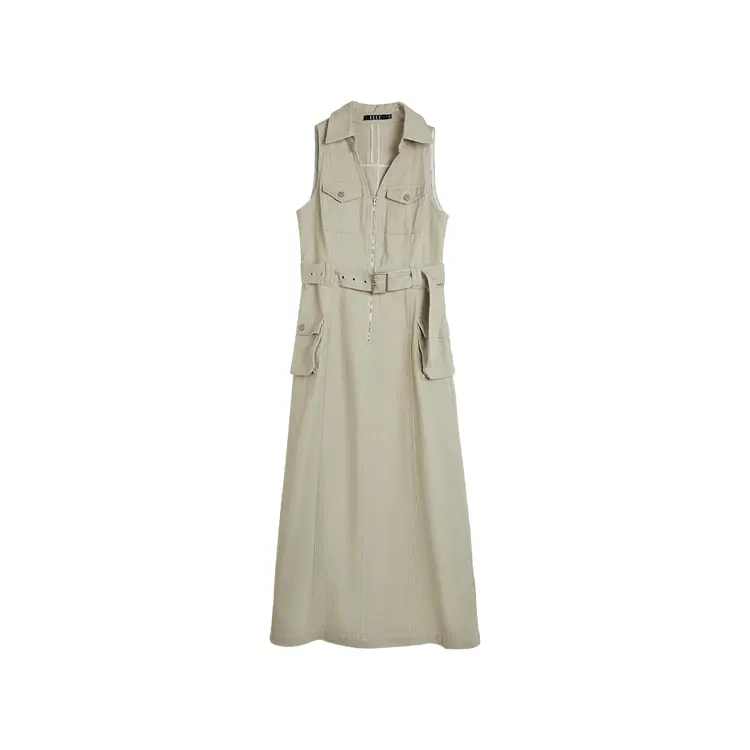 ELLE Платье без рукавов Women's Khaki Green
ELLE Платье без рукавов Women's Khaki Green