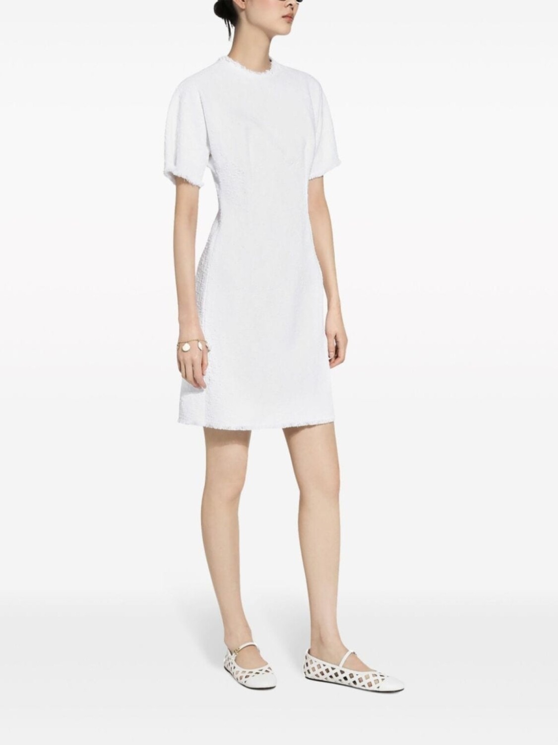 Dolce & Gabbana твидовое платье мини с короткими рукавами, белый
Dolce & Gabbana твидовое платье мини с короткими рукавами, белый