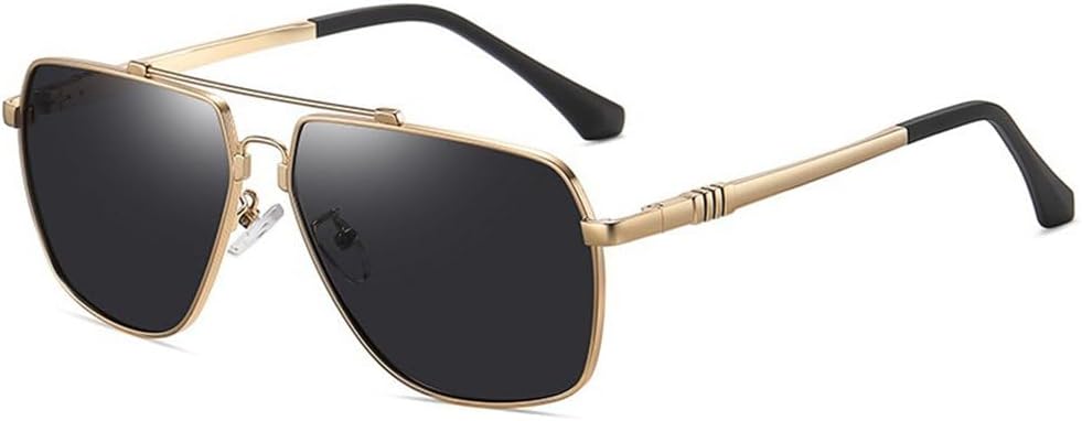 Мужские поляризованные солнцезащитные очки с металлическим корпусом, защита от ультрафиолета UV400, для путешествий на открытом воздухе, пляжа, вождения, рыбалки и других целей PRSTNN, Gold Gray
Мужские поляризованные солнцезащитные очки с металлическим корпусом, защита от ультрафиолета UV400, для путешествий на открытом воздухе, пляжа, вождения, рыбалки и других целей PRSTNN, Gold Gray