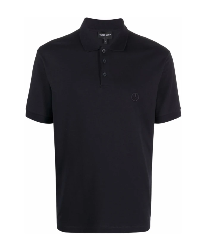 Синяя рубашка-поло с вышитым логотипом. Giorgio Armani, синий
Синяя рубашка-поло с вышитым логотипом. Giorgio Armani, синий