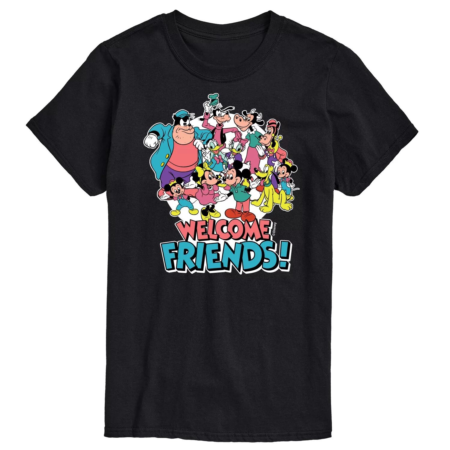 Мужская футболка с рисунком Disney's Welcome Friends Licensed Character
Мужская футболка с рисунком Disney's Welcome Friends Licensed Character