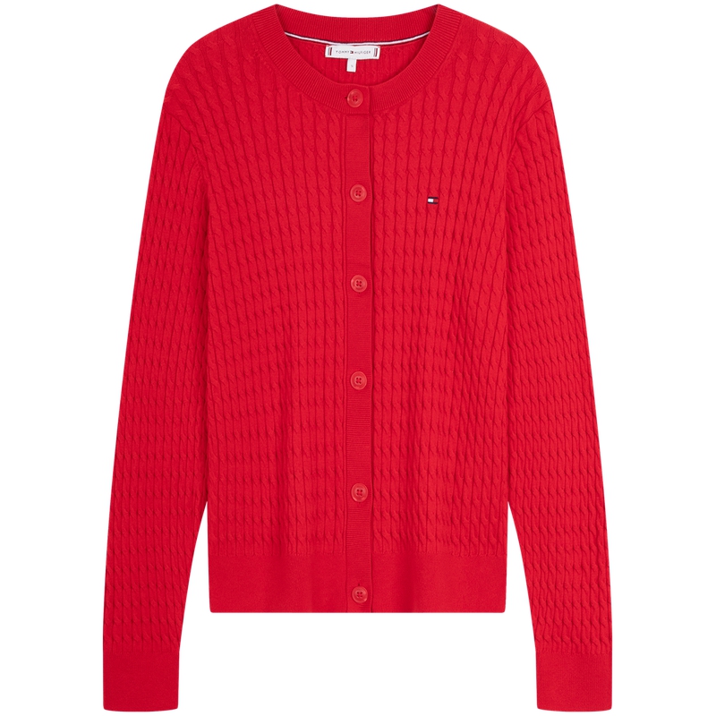 Кардиган с круглым вырезом и косами Tommy Hilfiger, красный xlg
Кардиган с круглым вырезом и косами Tommy Hilfiger, красный xlg
