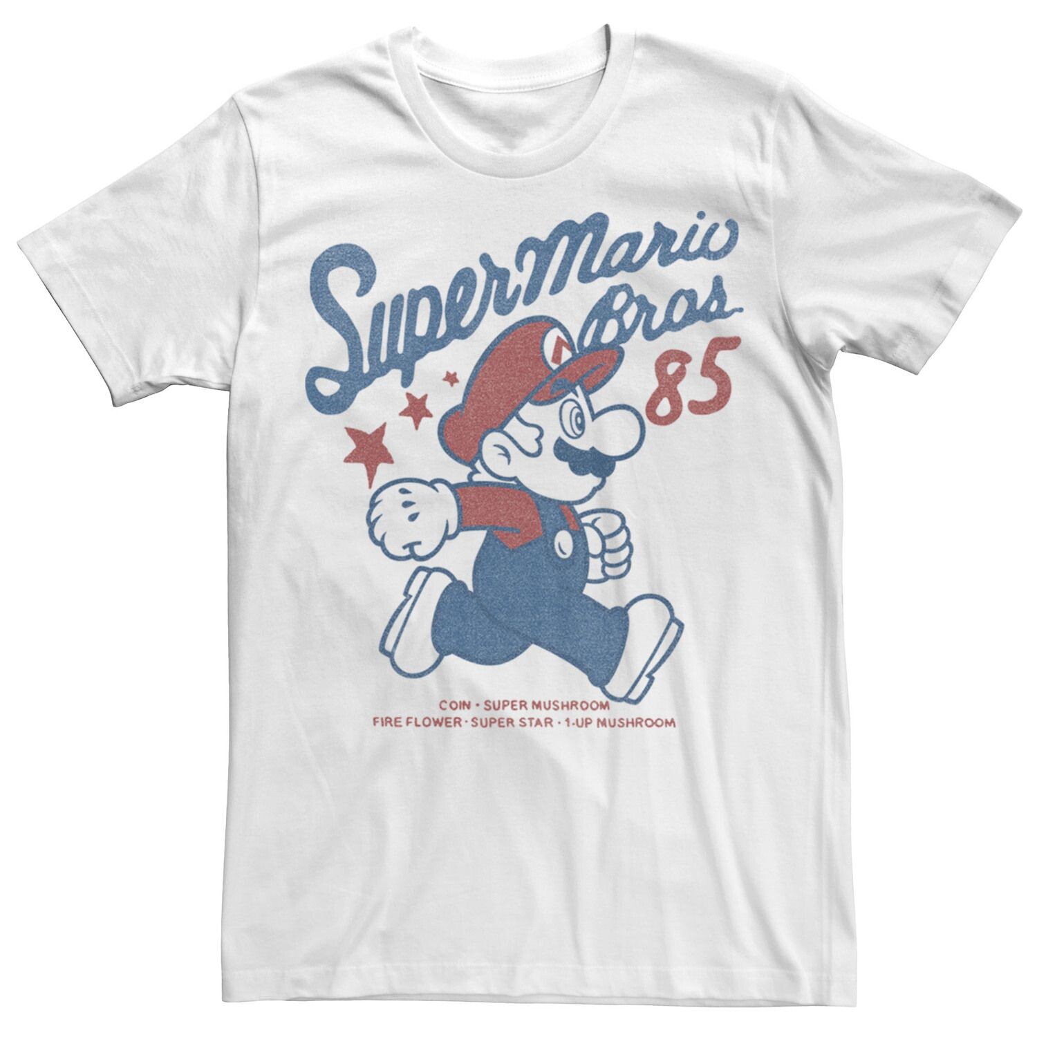 Мужская футболка Nintendo Super Mario Bros. '85 Vintage Stars Licensed Character, белый
Мужская футболка Nintendo Super Mario Bros. '85 Vintage Stars Licensed Character, белый