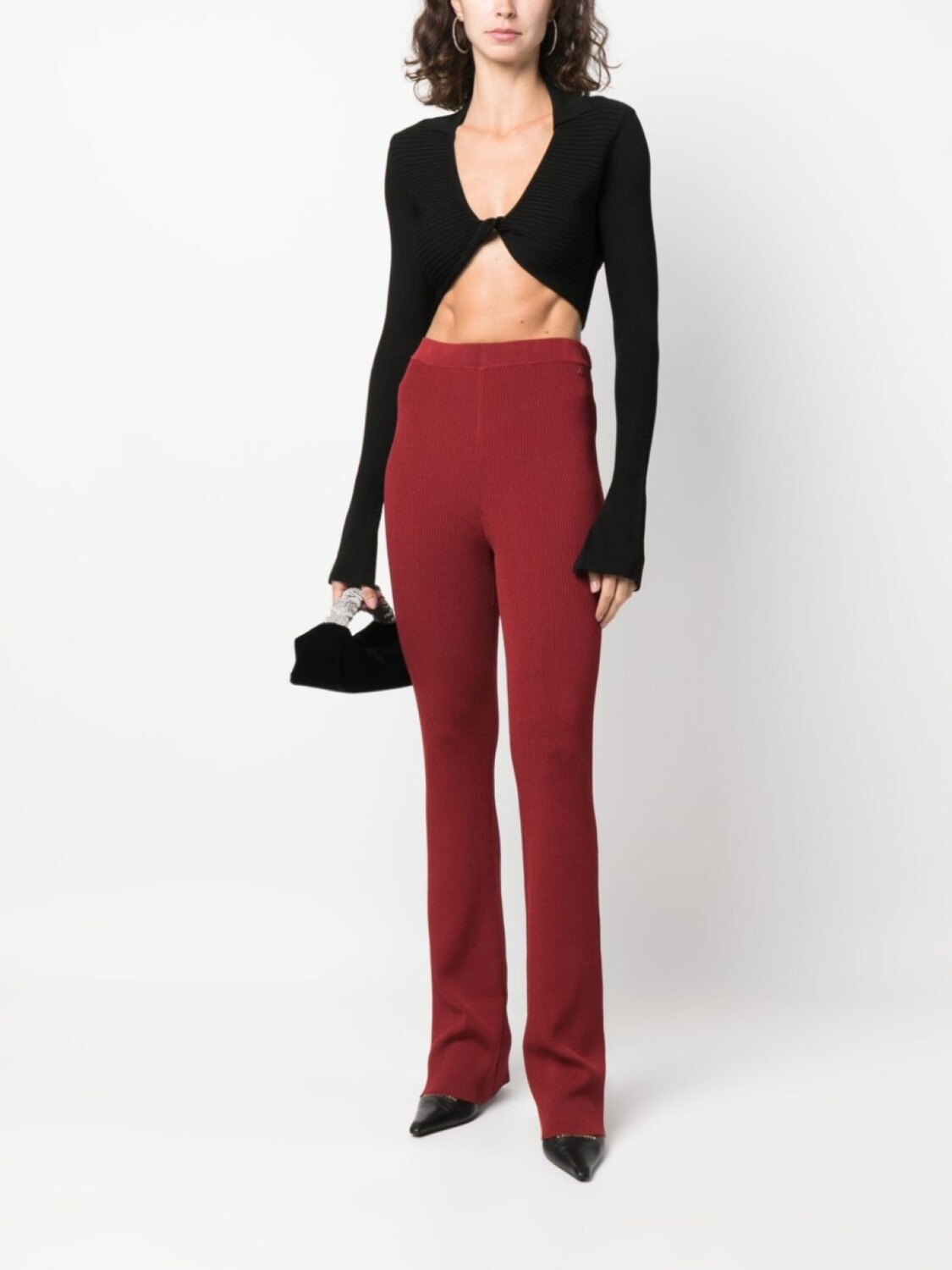 Patrizia Pepe топ с U-образным вырезом и длинными рукавами, черный
Patrizia Pepe топ с U-образным вырезом и длинными рукавами, черный