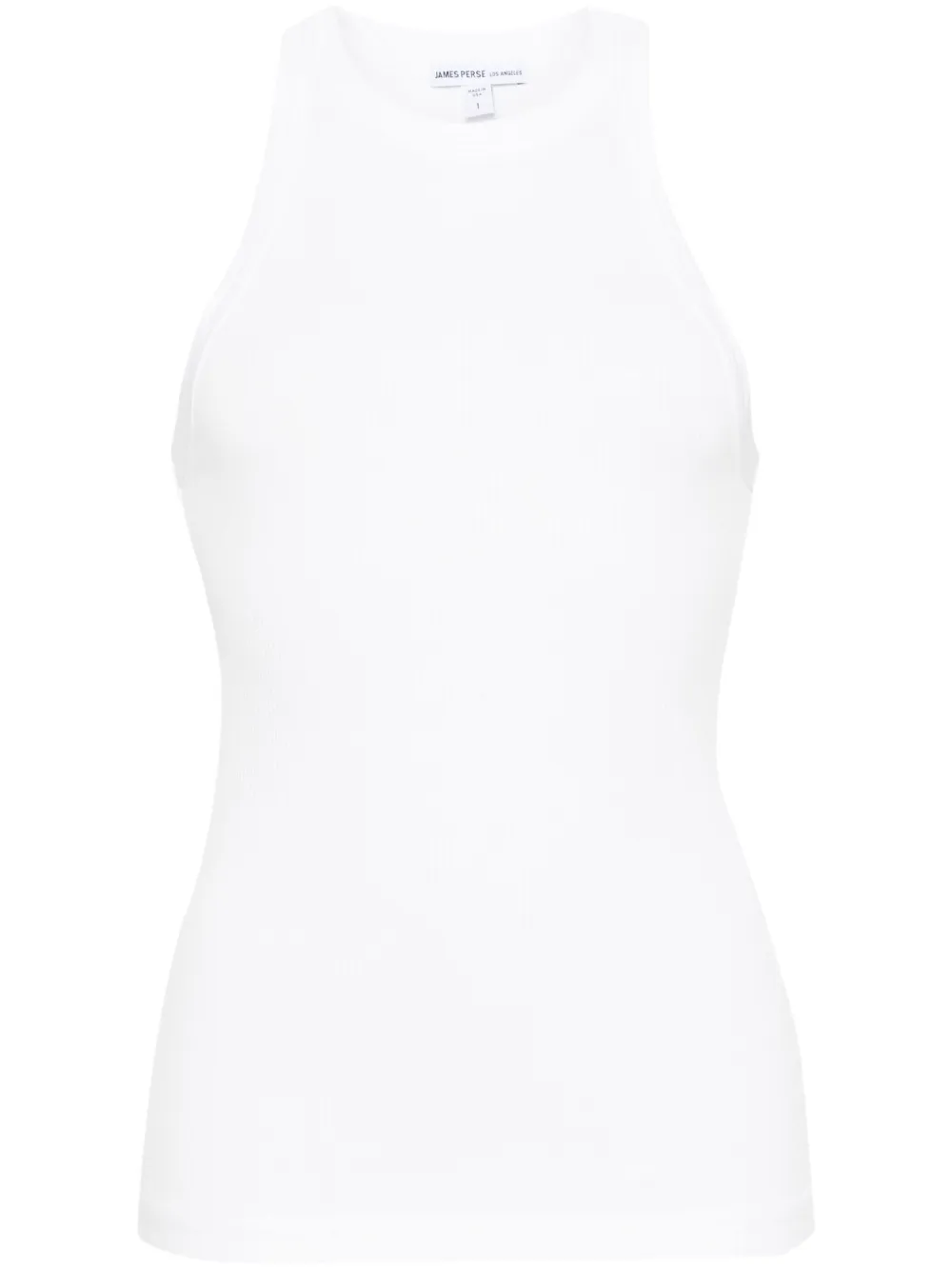 Топ в рубчик с круглым вырезом James Perse, белый
Топ в рубчик с круглым вырезом James Perse, белый