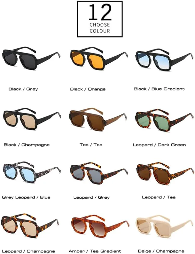 Ретро солнцезащитные очки для женщин, модные градиентные очки с защитой от УФ-излучения UV400, мужские солнцезащитные очки в стиле панк SZVVBKK, Leopard Tea
Ретро солнцезащитные очки для женщин, модные градиентные очки с защитой от УФ-излучения UV400, мужские солнцезащитные очки в стиле панк SZVVBKK, Leopard Tea