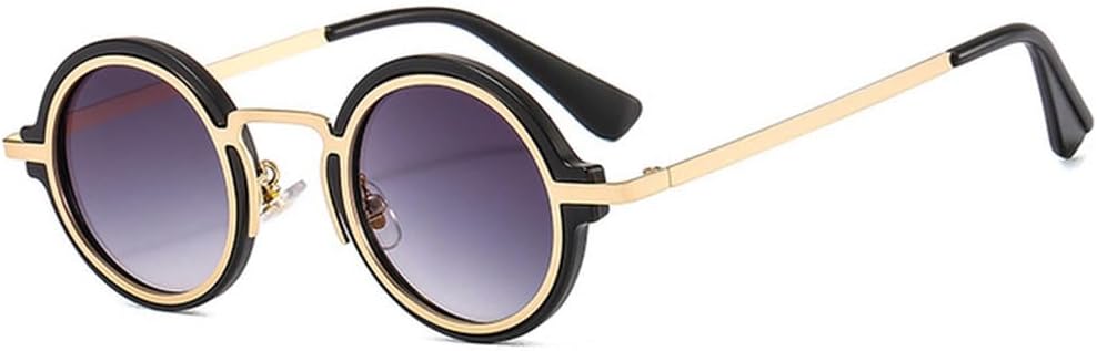 Солнцезащитные очки в стиле ретро-панк, маленькие круглые, женские, с градиентным переходом цвета, защита от УФ-излучения UV400, модные мужские солнцезащитные очки HHZZYVY, Black Gray Gradient
Солнцезащитные очки в стиле ретро-панк, маленькие круглые, женские, с градиентным переходом цвета, защита от УФ-излучения UV400, модные мужские солнцезащитные очки HHZZYVY, Black Gray Gradient