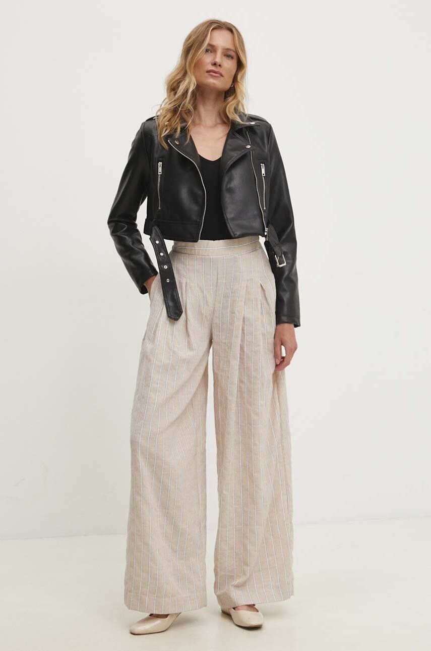 Хлопковые брюки Answear Lab, бежевый
Хлопковые брюки Answear Lab, бежевый