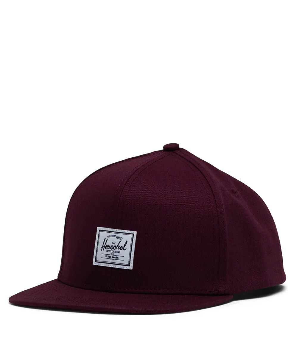 Кепка унисекс из темно-бордовой ткани Herschel, гранатовый
Кепка унисекс из темно-бордовой ткани Herschel, гранатовый
