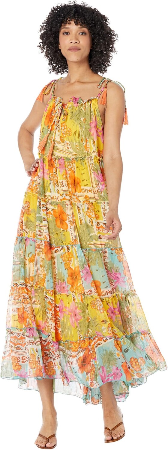 Пляжное платье America & Beyond Boho Blissful Tiered Maxi Dress, желтый
Пляжное платье America & Beyond Boho Blissful Tiered Maxi Dress, желтый