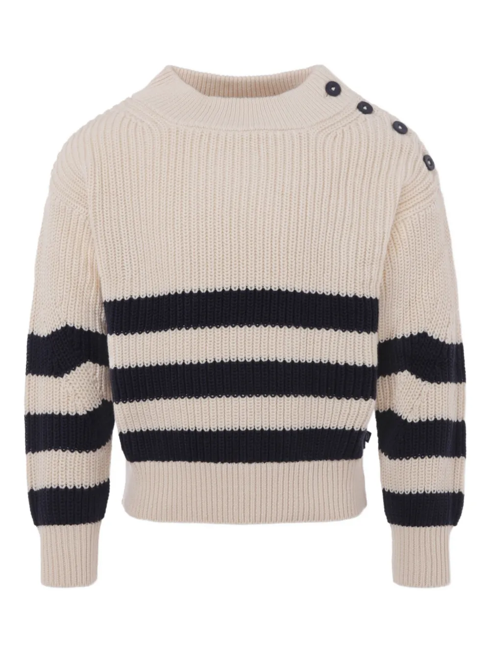Полосатый свитер с пуговицами Petit Bateau, нейтральный
Полосатый свитер с пуговицами Petit Bateau, нейтральный