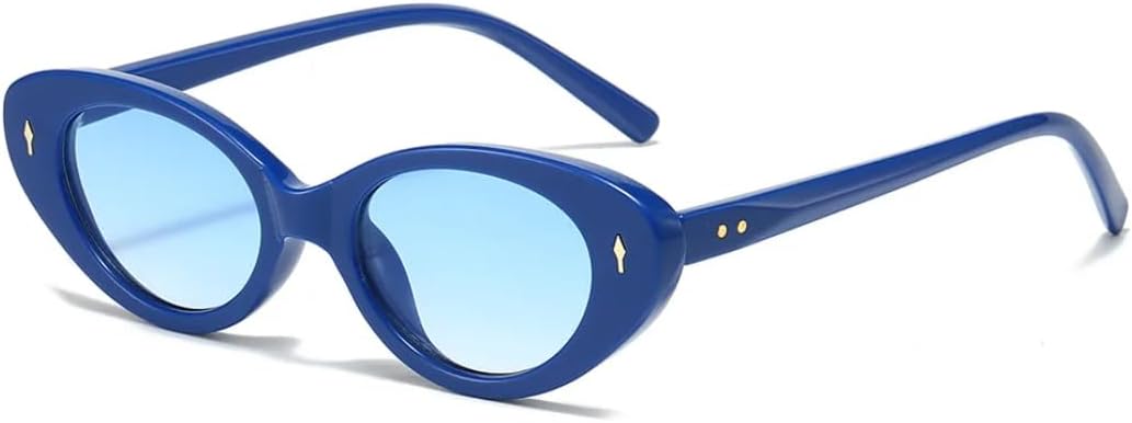 Ретро-солнцезащитные очки «кошачий глаз» для женщин, модные оттенки конфетных цветов, защита от УФ-излучения UV400; мужские модные очки с заклепками в стиле панк TVTBBVV, Blue Blue
Ретро-солнцезащитные очки «кошачий глаз» для женщин, модные оттенки конфетных цветов, защита от УФ-излучения UV400; мужские модные очки с заклепками в стиле панк TVTBBVV, Blue Blue