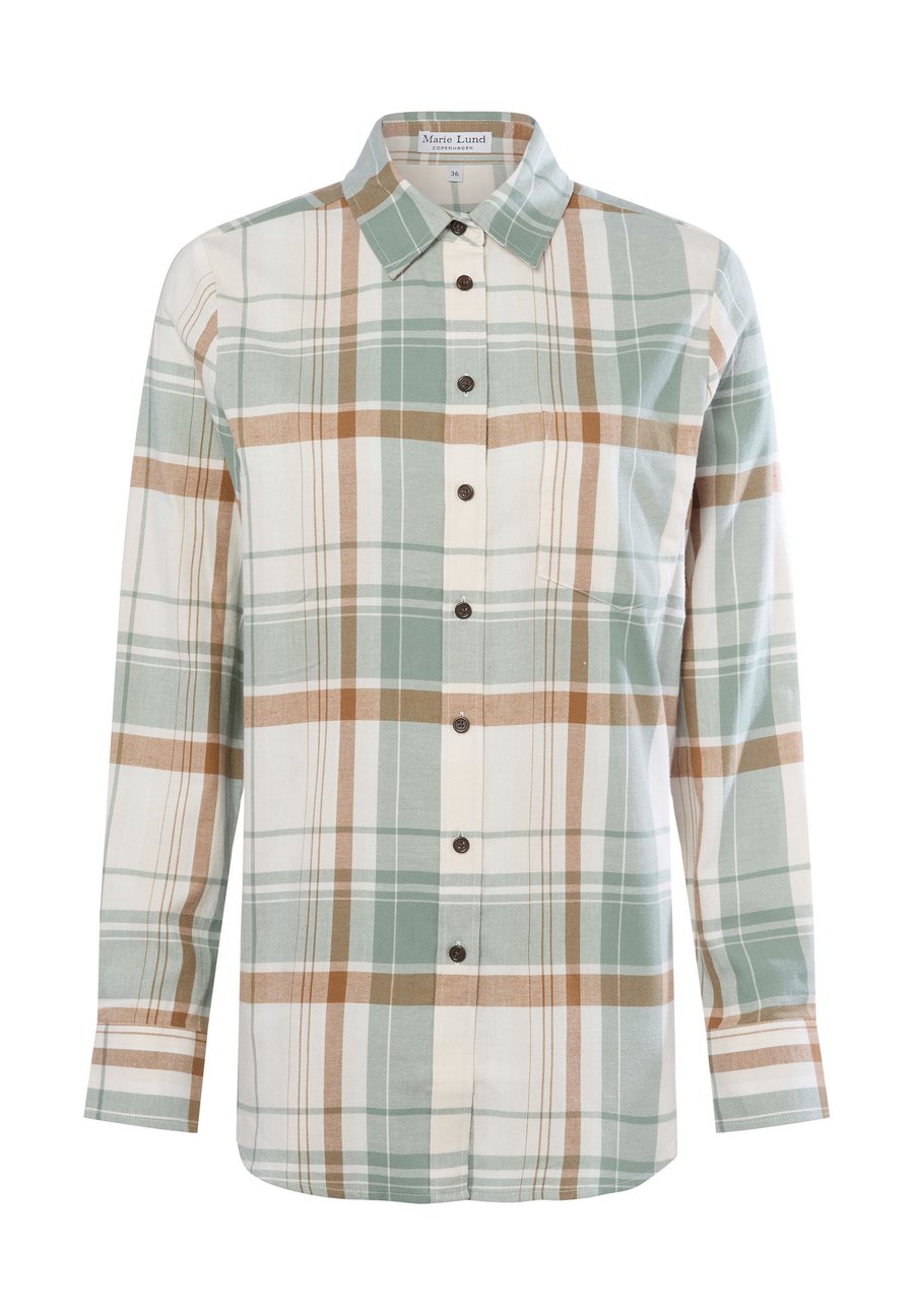 Блуза Marie Lund Button-down blouse, Mint/Weiß/Mint
Блуза Marie Lund Button-down blouse, Mint/Weiß/Mint