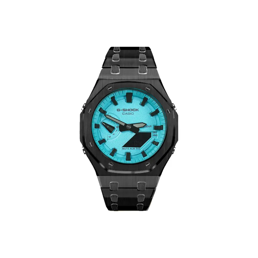 CASIO Часы Unisex Liquid Crystal/Analog Dual Display Series 48.5mm Blue Watch, Gothic Tiffany Blue Full Forged Black
CASIO Часы Unisex Liquid Crystal/Analog Dual Display Series 48.5mm Blue Watch, Gothic Tiffany Blue Full Forged Black