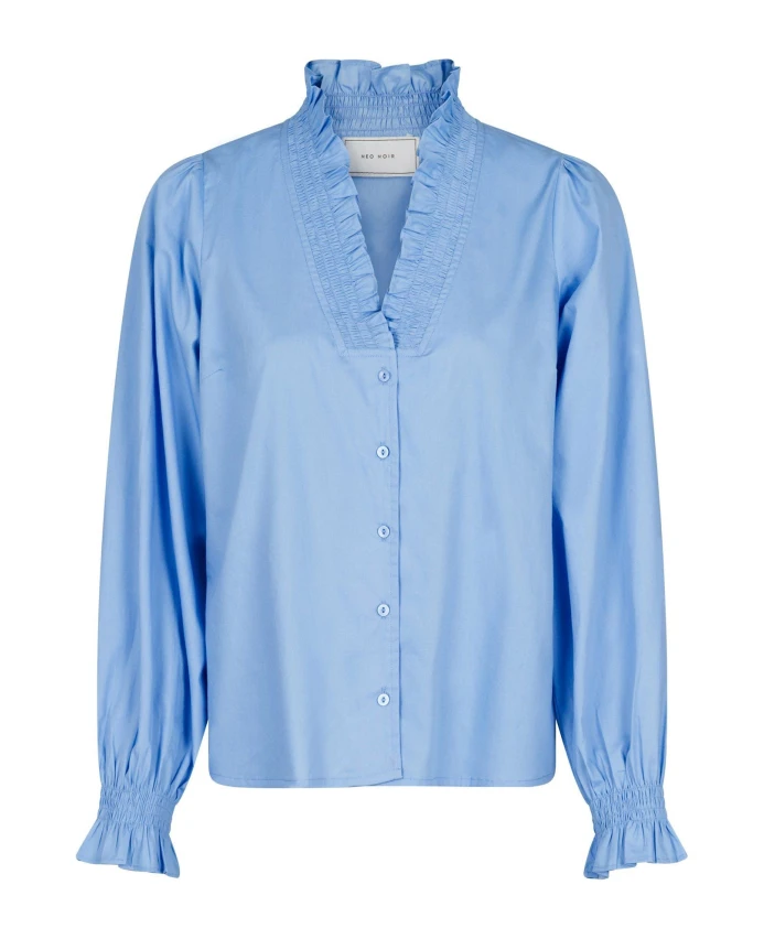 Рубашка Бриэль однотонная Neo Noir, синий
Рубашка Бриэль однотонная Neo Noir, синий