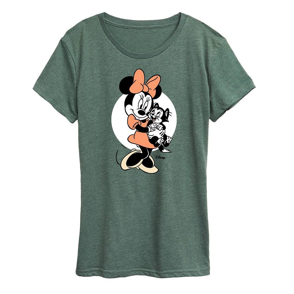 Женская футболка с рисунком Минни Маус и Фигаро Disney's, цвет Heather Green
Женская футболка с рисунком Минни Маус и Фигаро Disney's, цвет Heather Green