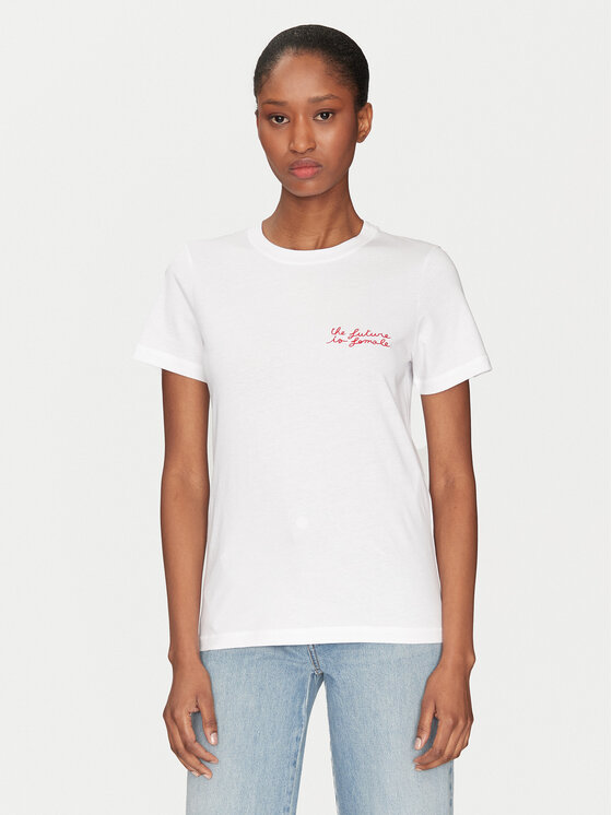 Футболка обычного кроя Caucaso 2513971054 Marella, белый 
Футболка обычного кроя Caucaso 2513971054 Marella, белый