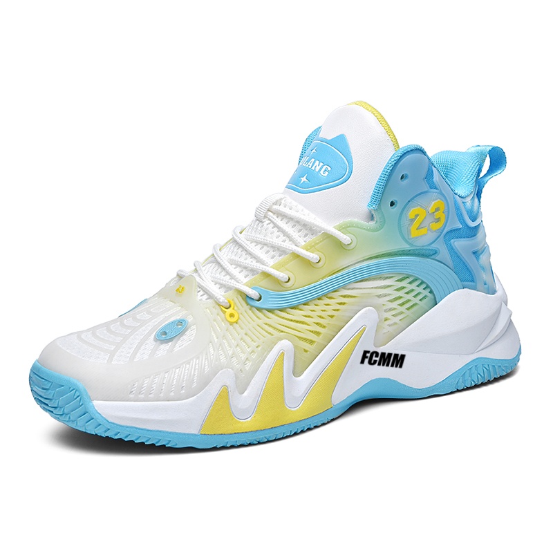 Противоскользящие и дышащие баскетбольные кроссовки для детей FCMM, аква
Противоскользящие и дышащие баскетбольные кроссовки для детей FCMM, аква