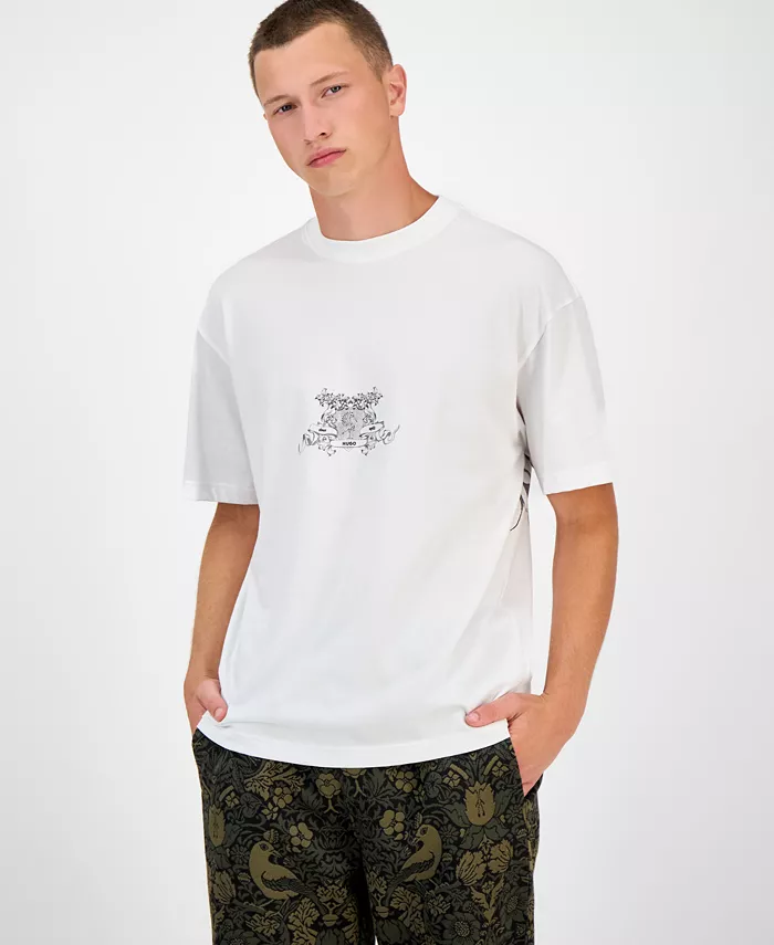 Мужская футболка Duarms с коротким рукавом и принтом оверсайз Hugo Boss, белый
Мужская футболка Duarms с коротким рукавом и принтом оверсайз Hugo Boss, белый