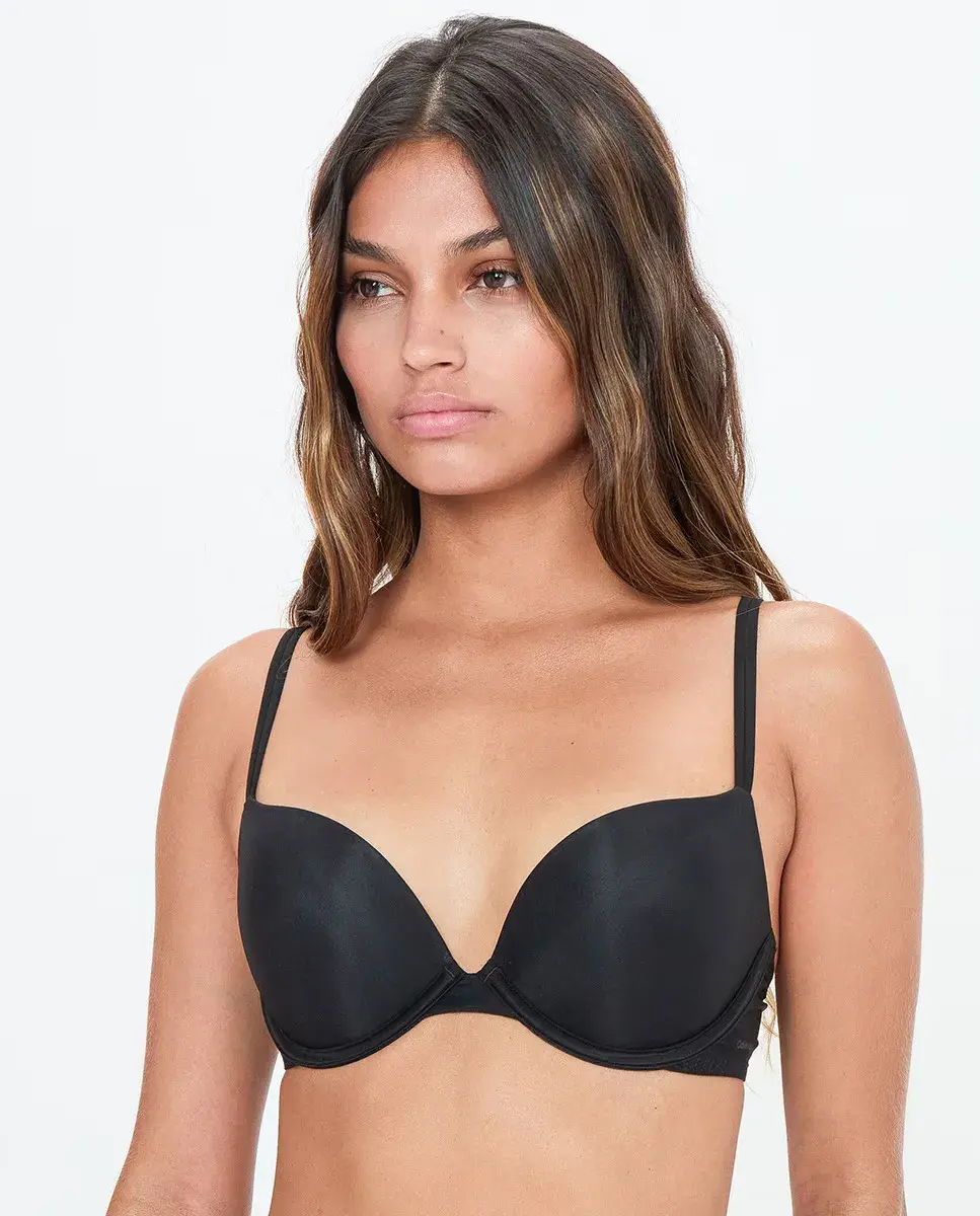 Бюстгальтер с глубоким вырезом и пуш-апом - Sheer Marquisette Calvin Klein, чёрный
Бюстгальтер с глубоким вырезом и пуш-апом - Sheer Marquisette Calvin Klein, чёрный